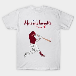 Massachusetts USA Baseball T-Shirt